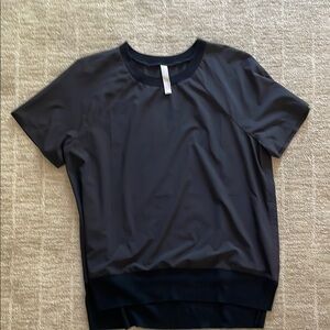 Athleta Black Fitted Short Sleeve Tee